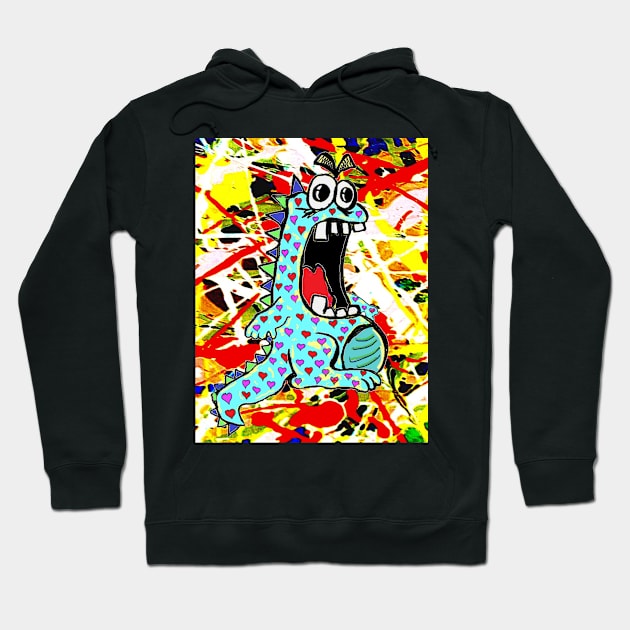 Dinosaur of Love 2 Hoodie by LowEndGraphics